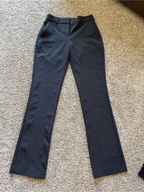Express Black Pants Columnist Boot Mid Rise Size 0R